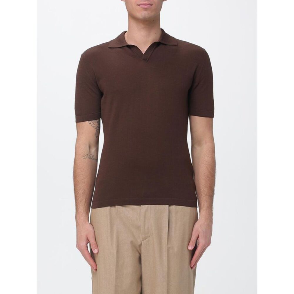 Brooksfield Men Cotton Crepe Polo Shirt Brooksfield
